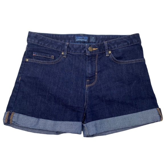 Patagonia Pants - Patagonia Dark Wash Organic Cotton High Rise Cuffed Short